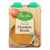 Pacific Natural Foods Chicken Broth - Free Range - Case of 6 - 8 Fl oz.