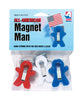 Adams  4.75 in. W x 1 in. L Red and White and Blue  Plastic  Magnetic Man Clips