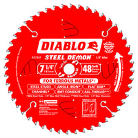 Diablo Steel Demon 7-1/4 in. D X 5/8 in.  S TiCo Hi-Density Carbide Metal Saw Blade 48 teeth (Pack of 5)