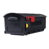 Gibraltar Mailboxes Patriot Classic Plastic Post Mount Black Mailbox