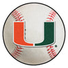 University of Miami Baseball Rug - 27in. Diameter