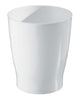 iDesign Franklin 1.5 gal White Polypropylene Wastebasket