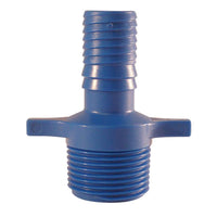 Apollo Blue Twister 3/4 in. Insert X 1 in. D MPT Polypropylene Irrigation Hose Adapter 1 pk