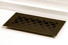 Steelcrest Designer 10 X 4 Floor Oil-Rubbed Bronze Supply Vent Cover With Air-Volume Damper & No Face Mounting Screw Holes