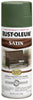 Rust-Oleum Stops Rust Satin Spruce Green Enamel Spray Paint 12 oz. (Pack of 6)