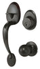 Ultra Security Plus Oil Rubbed Bronze Entry Handleset KW1 1-3/4 in.