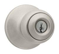 Kwikset Polo Satin Nickel Entry Knobs 1-3/4 in.