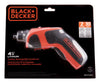 Black+Decker 4 V Cordless Rechargeable Screwdriver Tool Only