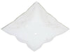 Westinghouse Square White Glass Fan/Fixture Shade 1 pk (Pack of 10)