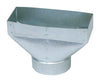 Imperial Manufacturing 10 in. H x 6 in. W Silver Galvanized Steel Straight End Boot