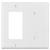 Leviton White 1 gang Thermoplastic Nylon Decorator Wall Plate 1 pk