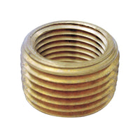 JMF 3/8 in. MPT x 1/4 in. Dia. FPT Yellow Brass Pipe Face Bushing (Pack of 5)