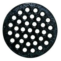 Sioux Chief 4-3/8 in. Epoxy Coated Black Round Cast Iron Floor Drain Strainer