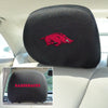 University of Arkansas Embroidered Head Rest Cover Set - 2 Pieces