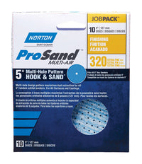 Norton ProSand 5 in. Ceramic Alumina Hook and Loop Sanding Disc 320 Grit Extra Fine 10 pk