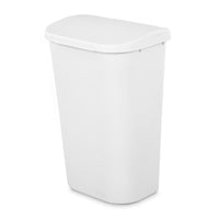 Sterilite 11 gal White Plastic SwingTop Locking Wastebasket (Pack of 6)