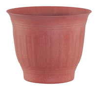 Bloem 13 in. H x 15.4 in. Dia. Brick Plastic Colannade Flower Pot (Pack of 6)