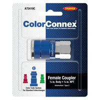 Legacy ColorConnex Aluminum/Steel Air Coupler 1/4 in. 1 pc