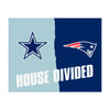 NFL House Divided - Cowboys / Patriots House Divided Rug