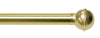 Kenney Brass Gold Ball Cafe Rod 48 in. L X 84 in. L