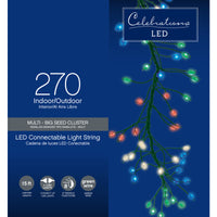 Celebrations LED Micro Dot/Fairy Multicolored 270 ct String Christmas Lights 15 ft.