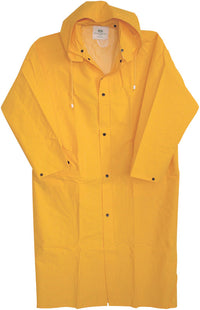 Boss Yellow M PVC-Coated Rayon Rain Jacket 35 mil Think