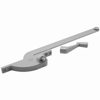 Prime-Line Zinc-Plated Gray Steel Left Single-Arm Casement Window Operator For Steel Framed Windows