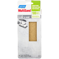 Norton MultiSand 9 L x 3-2/3 W 100 Grit Aluminum Oxide Sanding Sheet 6 pk