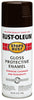 Rust-Oleum Stops Rust Gloss Dark Walnut Spray Paint 12 oz. (Pack of 6)