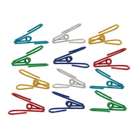 Progressive Prepworks 1-1/4 in. W x 2-1/4 in. L Assorted Colors PVC Wire Clips (Pack of 6)