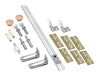 National Hardware White Steel Folding Door Hardware Set 1 pk