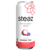 Steaz Lightly Sweetened Green Tea - Super Fruit - Case of 12 - 16 Fl oz.