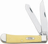 Case Trapper Yellow Chrome Vanadium 4.13 in. Pocket Knife