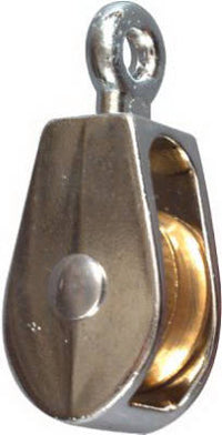 Campbell Chain 1 in. Dia. Nickel Copper Ridge Eye Single Eye Pulley (Pack of 10)