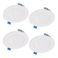 Halo HLB Lite Matte White 4 in. W LED Canless Recessed Downlight 10.1 W