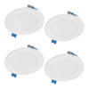 Halo HLB Lite Matte White 4 in. W LED Canless Recessed Downlight 10.1 W