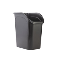 Rubbermaid 9.4 gal. Black Resin Under Counter Wastebasket