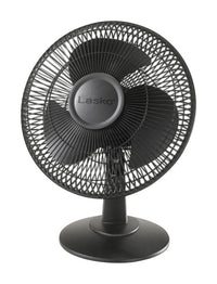 Lasko 16.5 in. H X 12 in. D 3 speed Oscillating Table Fan