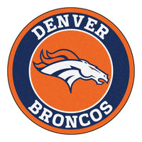 NFL - Denver Broncos Roundel Rug - 27in. Diameter