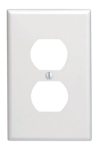 Leviton White 1 gang Thermoset Plastic Duplex Wall Plate 1 pk