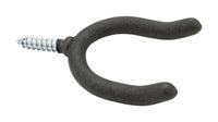 National Hardware 4.88 in. L Vinyl Coated Black Steel Large U-Shaped Double Screw Hook 40 lb. cap. 1 (Pack of 25).