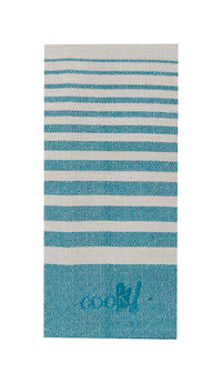 Kay Dee Cooks Kitchen Teal Cotton Cook Woven Tea Towel (Pack of 6)