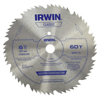 Irwin 6-1/2 in. D X 5/8 in. S Classic Steel Circular Saw Blade 60 teeth 1 pk