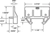 Prime-Line Plastic Center Guide Drawer Track Guide 1 pk