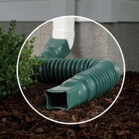 Amerimax Flex-A-Spout 4.5 in. H X 4.5 in. W X 55 in. L Green Vinyl K Downspout Extension