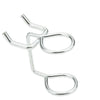 National Hardware Zinc Plated Silver Steel Tool Holder Peg Hooks (Pack of 6)