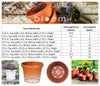 Bloem Terra 20.2 in. H X 24 in. D Plastic Planter Black