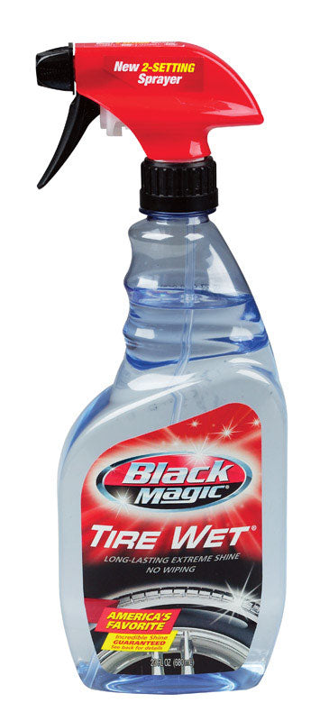 Black Magic Tire Wet Spray, Long Lasting Extreme Shine, 23 Oz