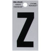 Hillman 2 in. Reflective Black Mylar Self-Adhesive Letter Z 1 pc (Pack of 6)