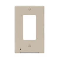 Westek LumiCover Almond 1 gang Plastic Rocker Nightlight Wall Plate 1 pk